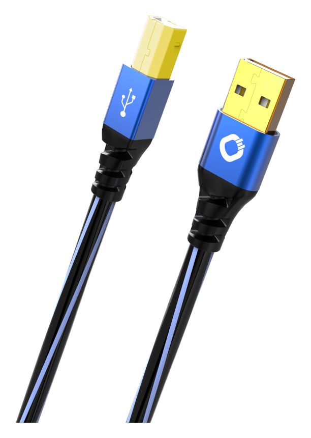 USB Plus B 0,48 Gbit/s Rundkabel USB A auf USB B Männlich 2 m  (Blau) 