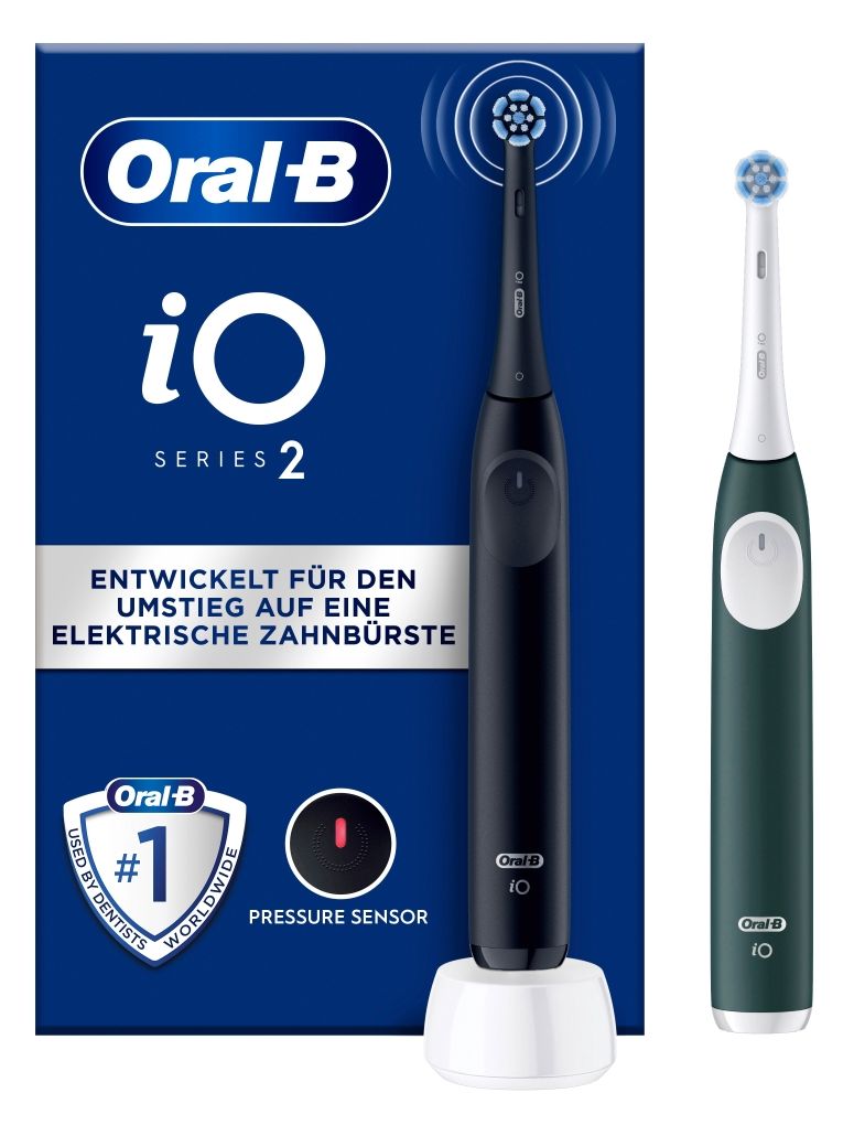 iO Series 2 Duo Vibrierende Zahnbürste für Erwachsene  (Schwarz, Grün) 
