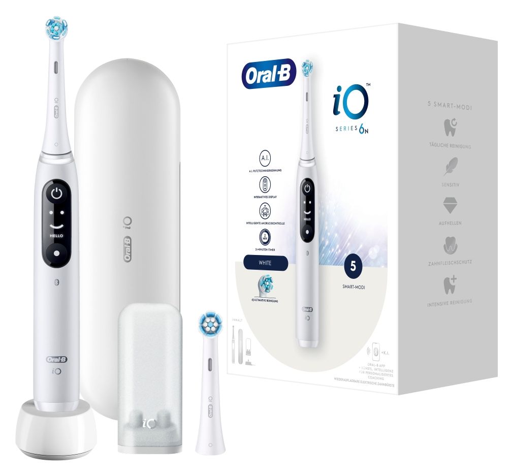 iO Series 6N Vibrierende Zahnbürste für Erwachsene  (Weiß) 