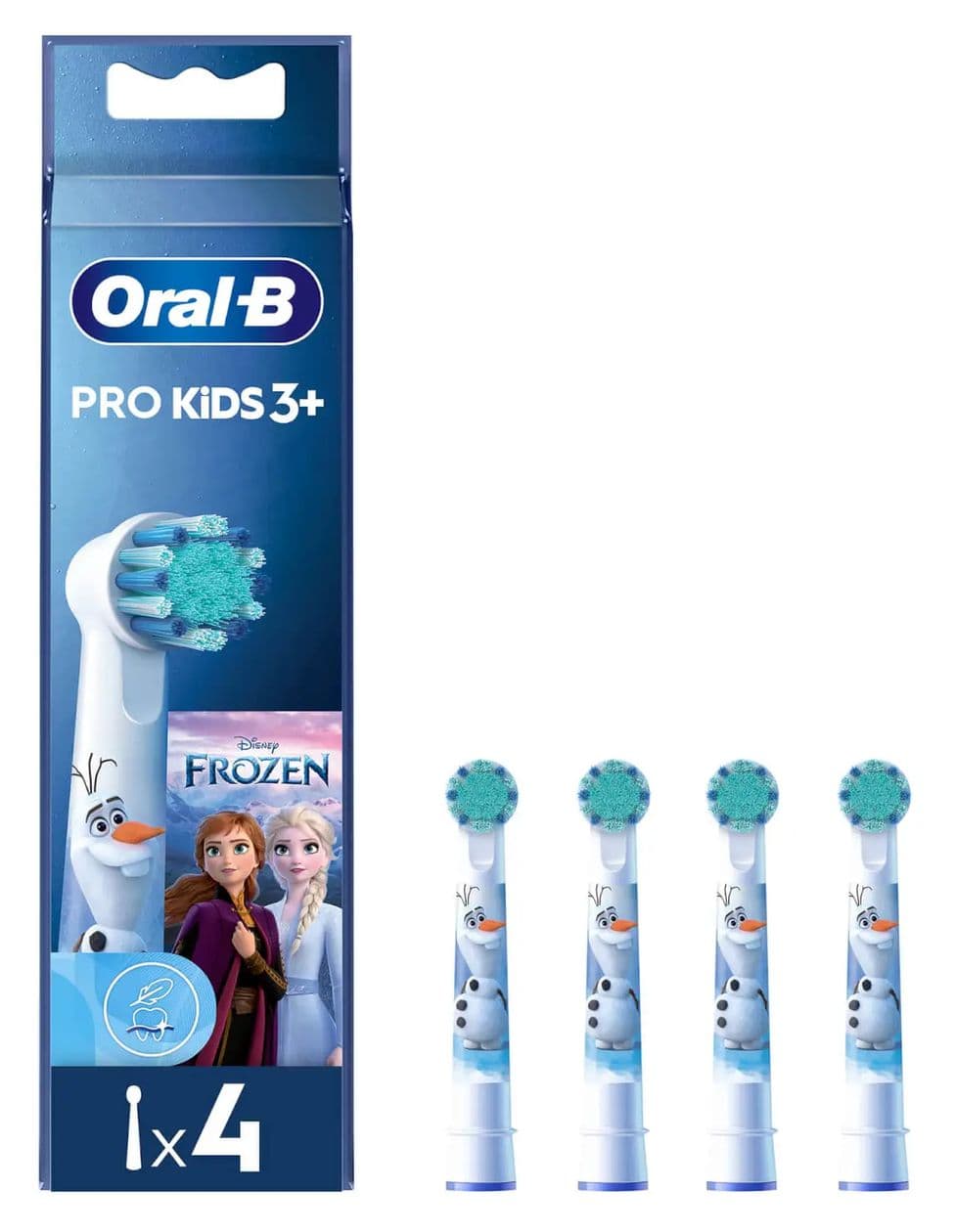 Pro Kids 3+ Aufsteckbürsten Frozen 4 Stück  (Weiß) 