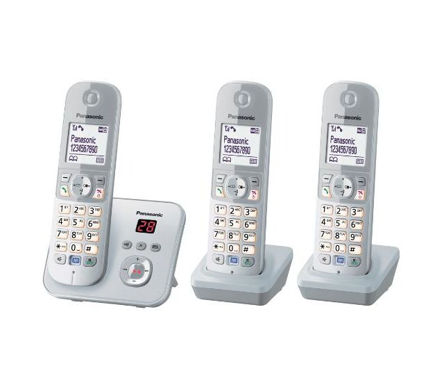 KX-TG6823GS DECT-Telefon  (Silber, Weiß) 