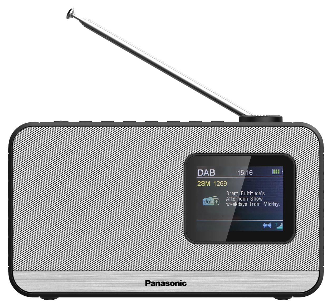 RF-D15 Bluetooth DAB+, FM Radio Tragbar  (Schwarz, Silber) 