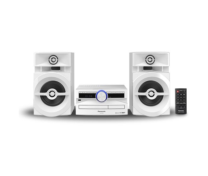 SC-UX104 Home-Audio-Minisystem DAB+, FM 300 W Bluetooth  (Weiß) 