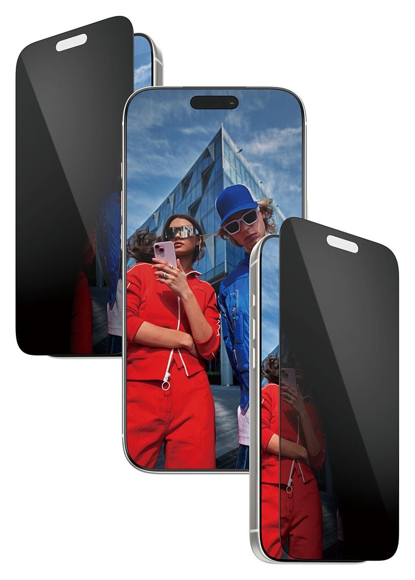 2-Way Privacy Klare Bildschirmschutzfolie gehärtetes Glas für Apple iPhone 17 Pro Max 