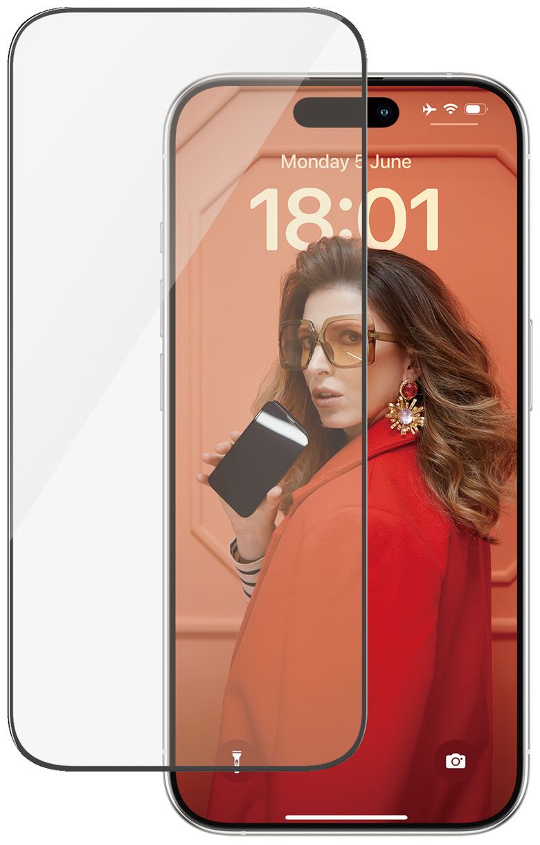2810 Klare Bildschirmschutzfolie gehärtetes Glas für  Apple Apple - iPhone 15 Pro Schockresistent 