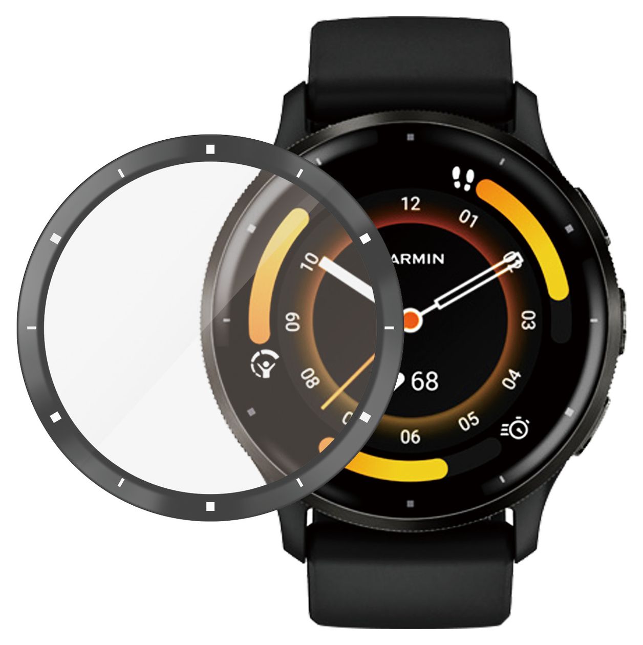 3699 Displayschutz Klare Bildschirmschutzfolie Polyethylenterephthalat, Silikon für  Garmin Garmin - Venu 3 Kratzresistent, Schockresistent, Antibakteriell 