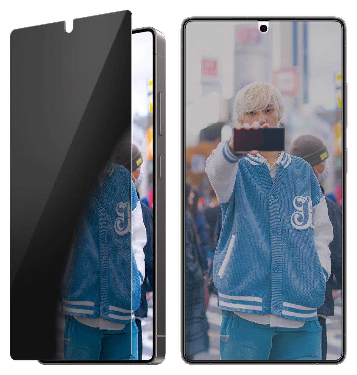 38488 Privacy Screen Protector Klare Bildschirmschutzfolie Gehärtetes Glas, Polyethylenterephthalat, Silikon für  Samsung Galaxy S25 Ultra Kratzresistent, Schockresistent 