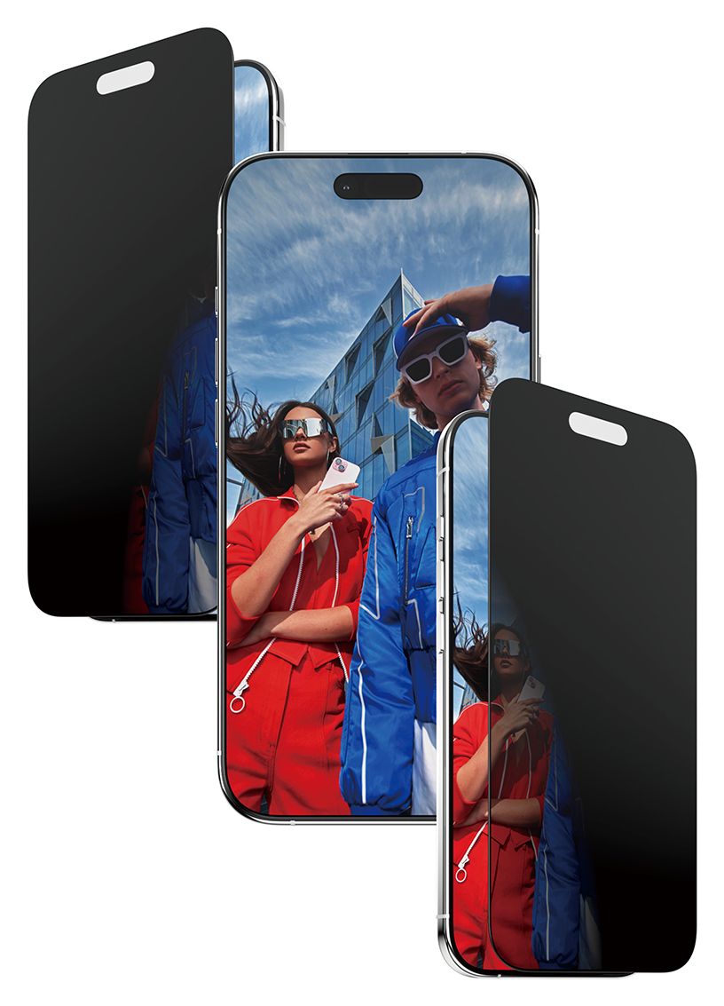 74944 2-Way Privacy Klare Bildschirmschutzfolie Gehärtetes Glas, Polyethylenterephthalat, Silikon für  Apple Apple - iPhone Air Kratzresistent, Schockresistent 