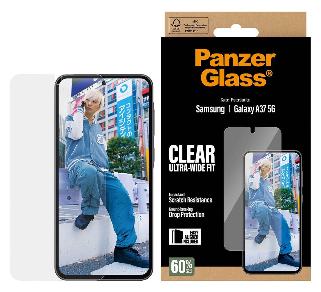 75133 Ultra-Wide Fit Klare Bildschirmschutzfolie für  Samsung Galaxy A37 5G Kratzresistent 