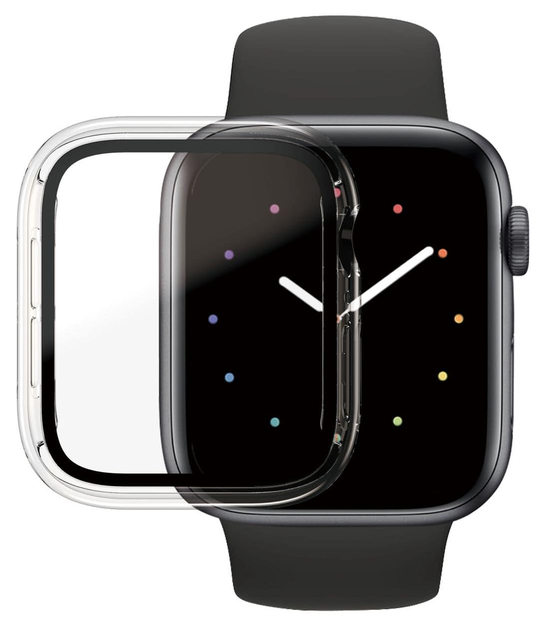 Displayschutz Klare Bildschirmschutzfolie gehärtetes Glas für Apple Watch Series 4/5/6/SE 44 mm 
