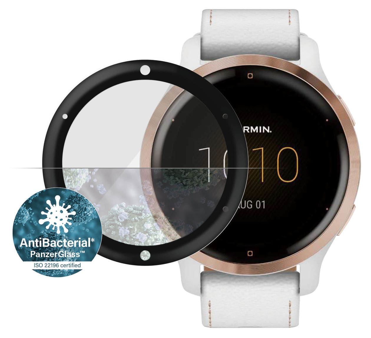 Displayschutz Klare Bildschirmschutzfolie gehärtetes Glas für Garmin Garmin - Venu 2S, Garmin - Vivoactive 4s 