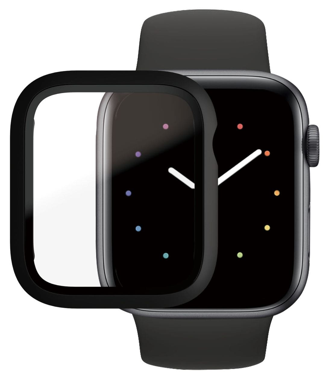 Full Body Klare Bildschirmschutzfolie gehärtetes Glas für Apple Watch Series 4/5/6/SE 44 mm 