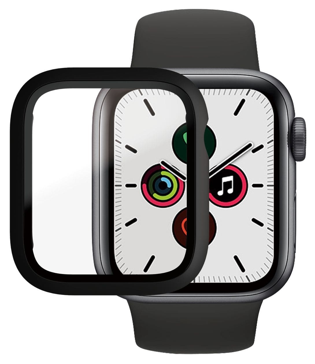 Full Body Klare Bildschirmschutzfolie gehärtetes Glas für Apple Watch Series 4 40mm, Watch Series 5 40mm, Watch Series 6 40mm, Watch SE 40mm 