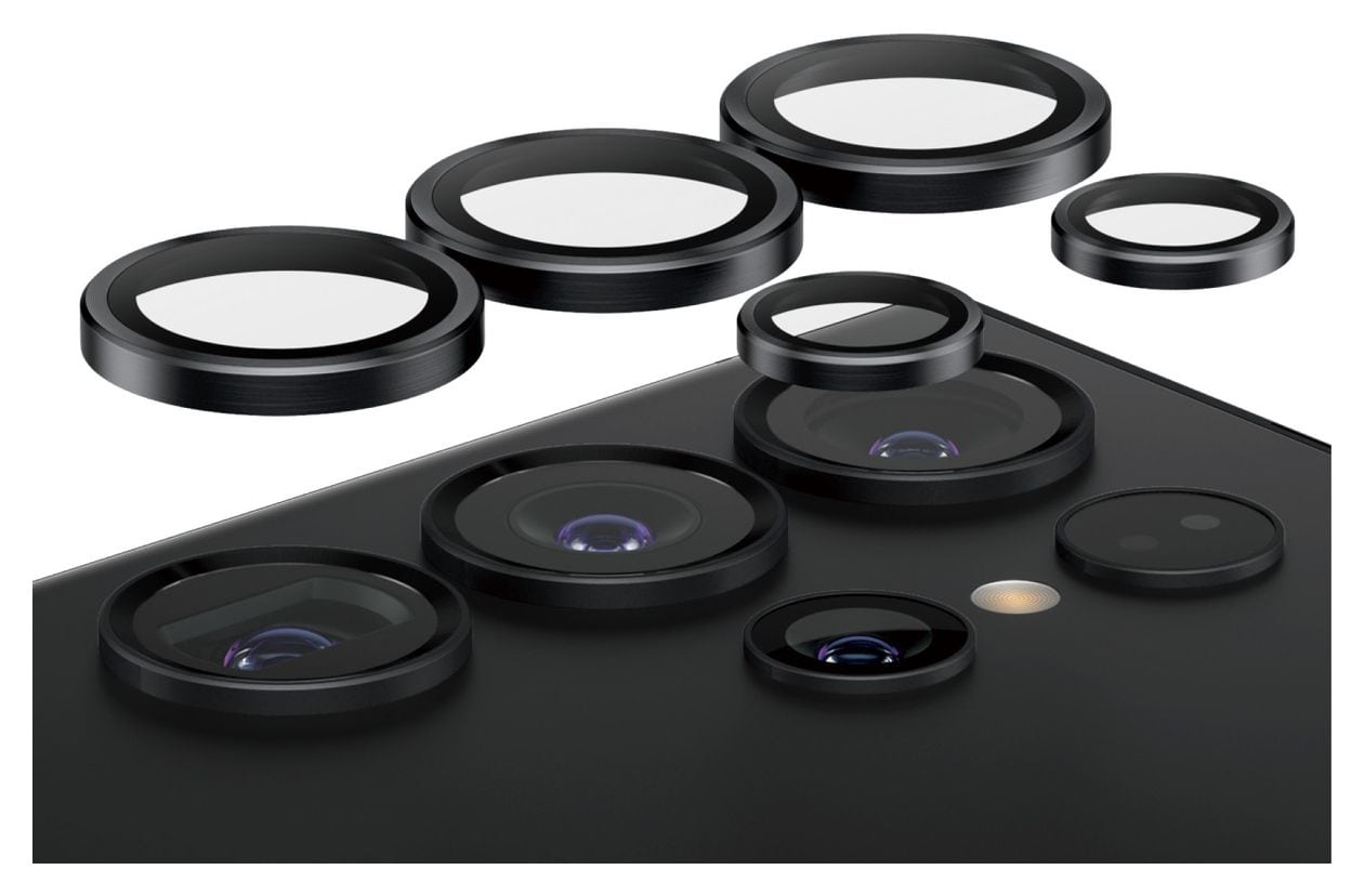 Hoops Klare Bildschirmschutzfolie gehärtetes Glas für Samsung Galaxy S24 Ultra 