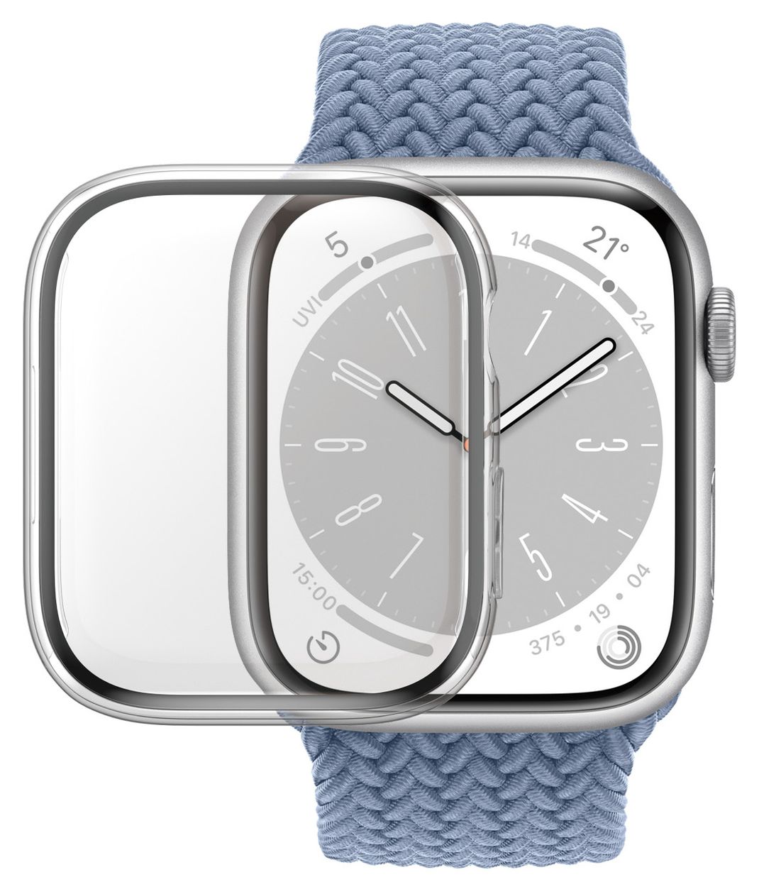 PanzerGlass® Displayschutz Full Body Apple Watch Series 9 | 8 | 7 | 41mm | Transparent 