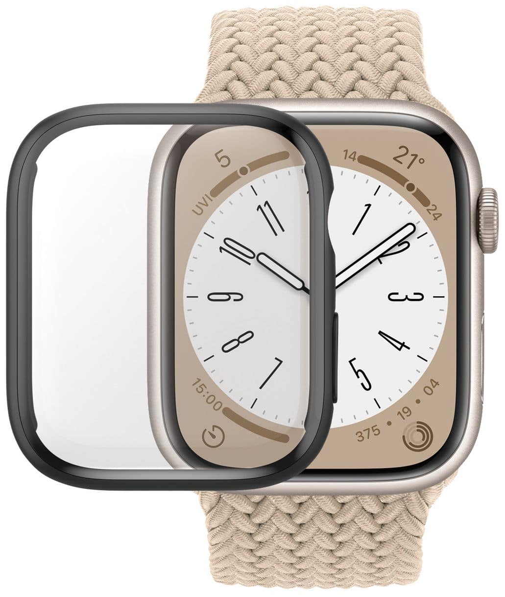 PanzerGlass® Displayschutz Full Body Apple Watch Series 9 | 8 | 7 | 45mm | Schwarz 