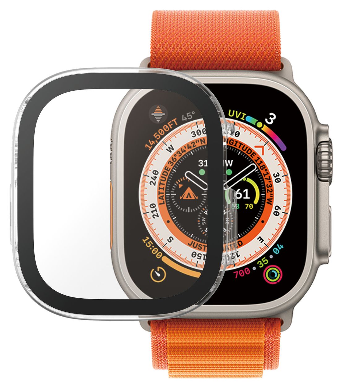 PanzerGlass® Displayschutz Full Body Apple Watch Ultra 2 | Ultra | 49mm | Transparent 