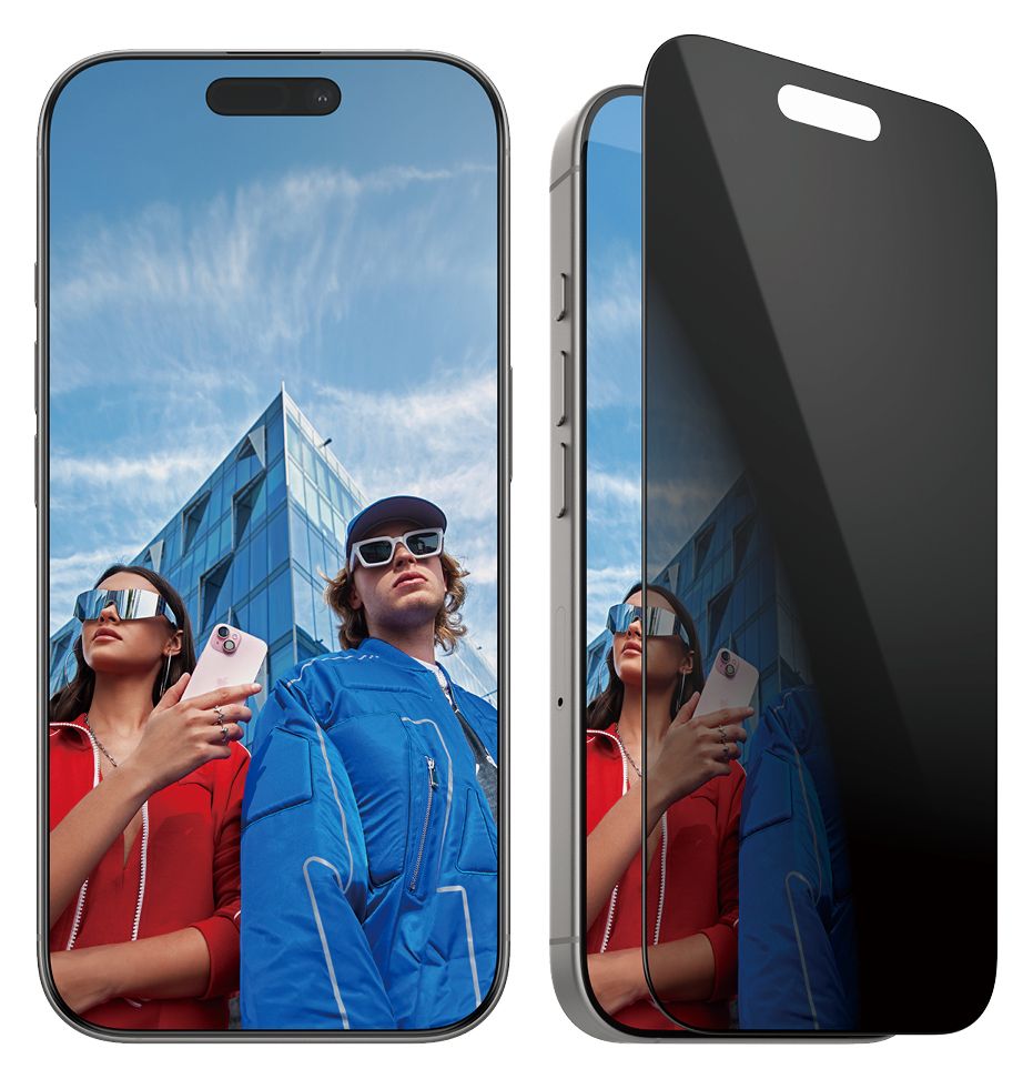 Privacy Displayschutz Klare Bildschirmschutzfolie Gehärtetes Glas, Polyethylenterephthalat, Silikon für  Apple Apple - iPhone 16 Pro Kratzresistent, Schockresistent 