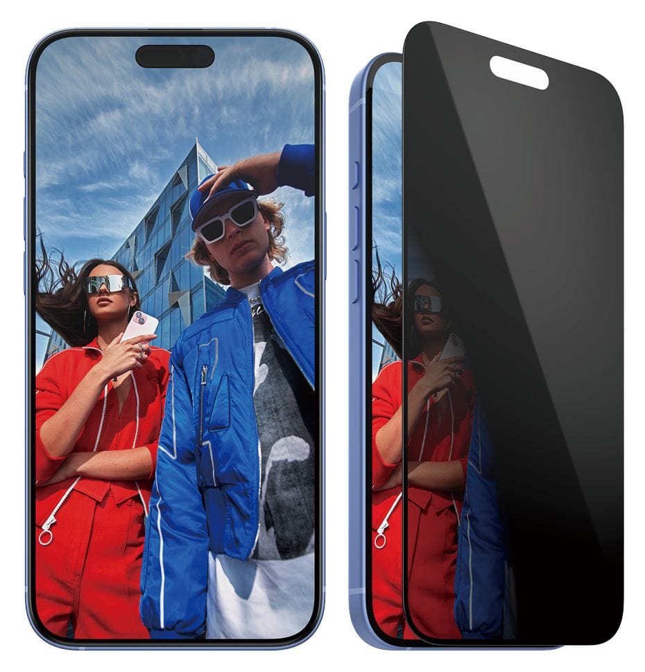 Privacy Displayschutz Klare Bildschirmschutzfolie Gehärtetes Glas, Polyethylenterephthalat, Silikon für  Apple Apple - iPhone 16 Plus, Apple - iPhone 15 Plus Kratzresistent, Schockresistent 
