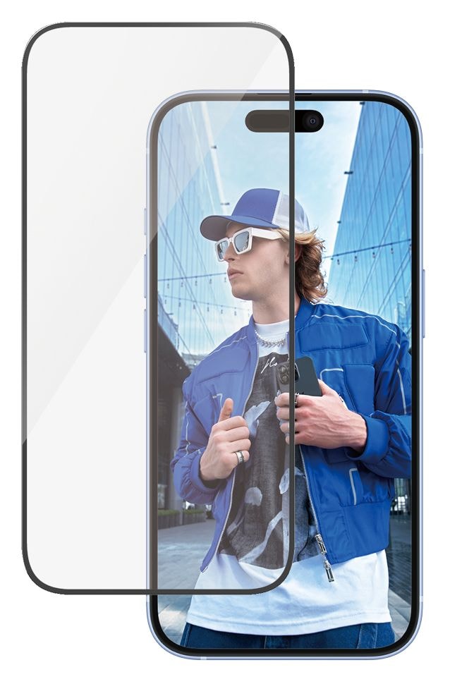 Screen Protector Klare Bildschirmschutzfolie gehärtetes Glas für Apple iPhone 16, iPhone 15 