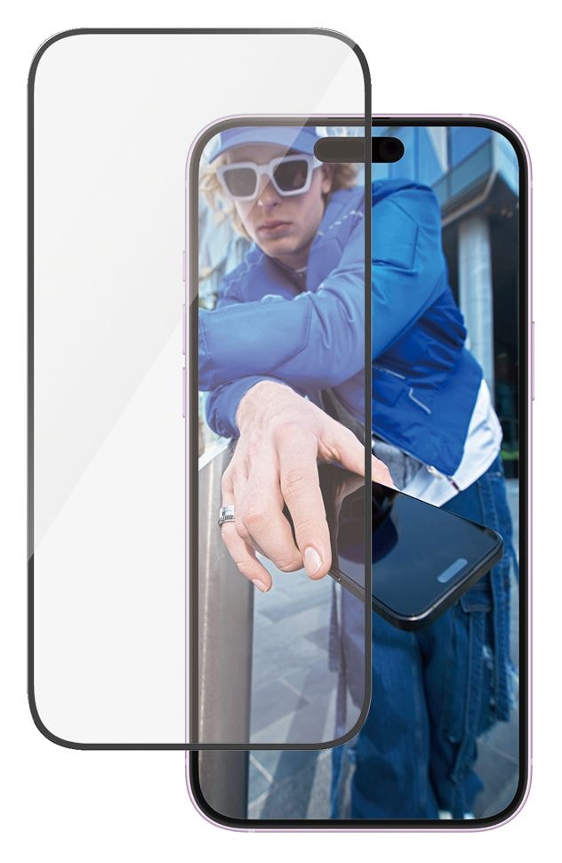 Screen Protector Klare Bildschirmschutzfolie gehärtetes Glas für Apple iPhone 16 Plus, iPhone 15 Plus 