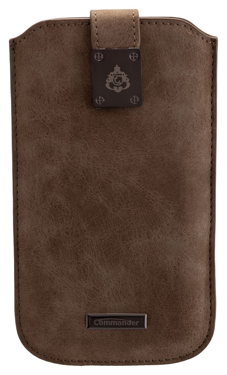 15545 Commander Milano Beuteltasche für Jede Marke Samsung G935 Galaxy S7 Edge/ N910 Galaxy Note 4/ Apple iPhone 6 Plus  (Grau) 