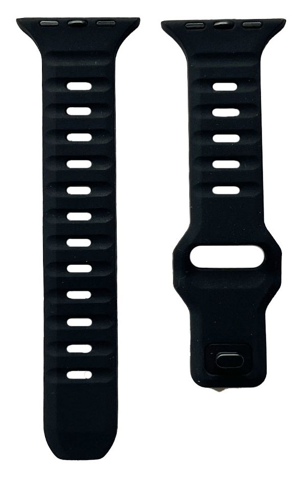21341 Armband Apple Watch 41/40mm (Series 4 - 10)/ 38mm (Series 1 - 3)  (Schwarz) 