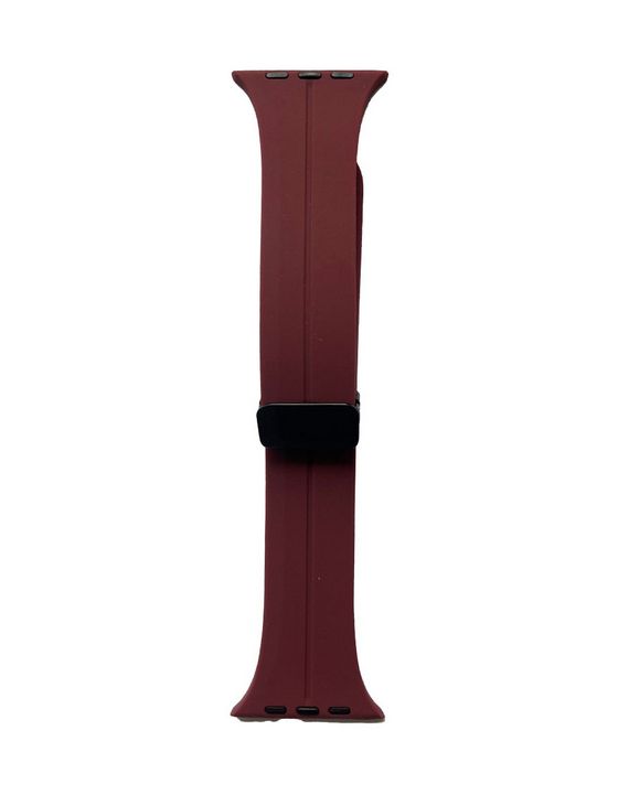 21358 Armband Apple Watch Ultra 49mm/ Watch 45/44mm (Series 4 - 10)/ 42mm (Series 1 - 3)  (Bordeaux) 