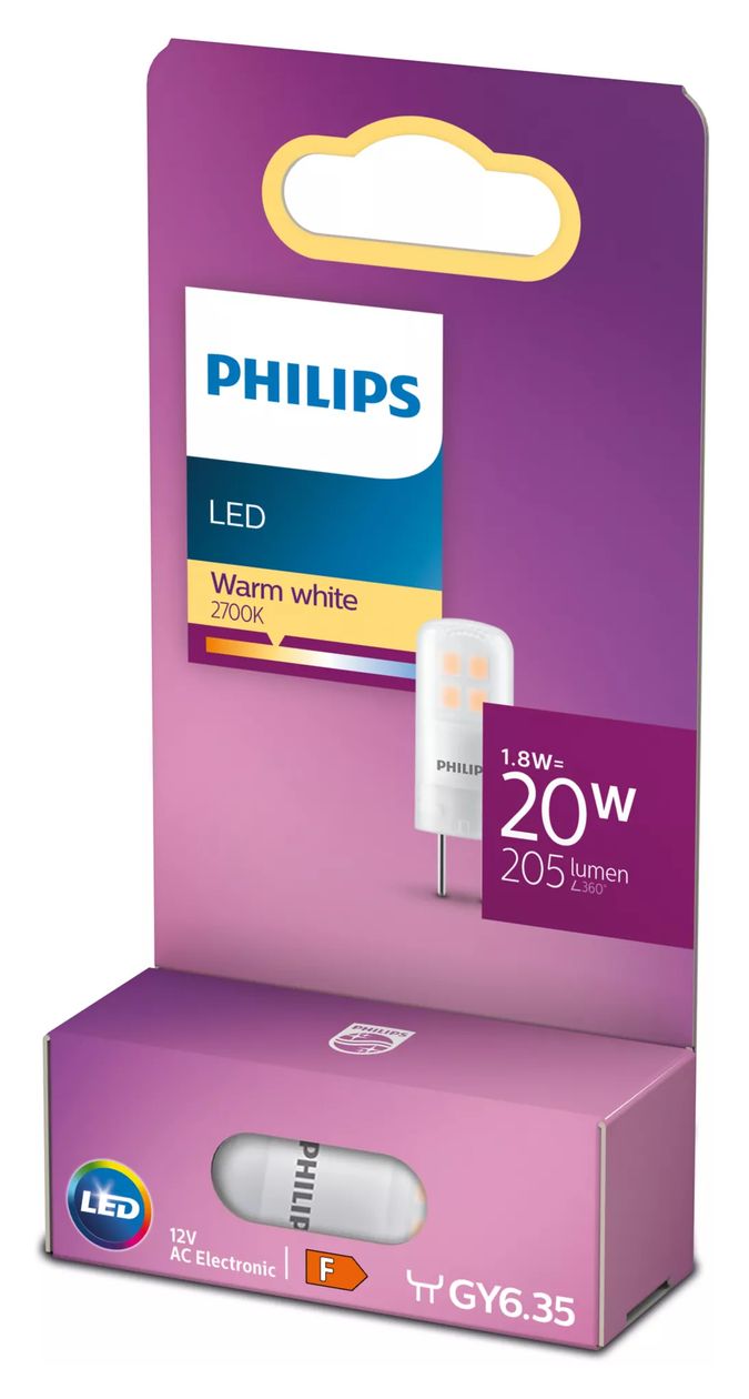 8718699767914 LED Lampe Stiftsockel GY6.35 EEK: F 205 lm Warmweiß (2700K) entspricht 20 W 