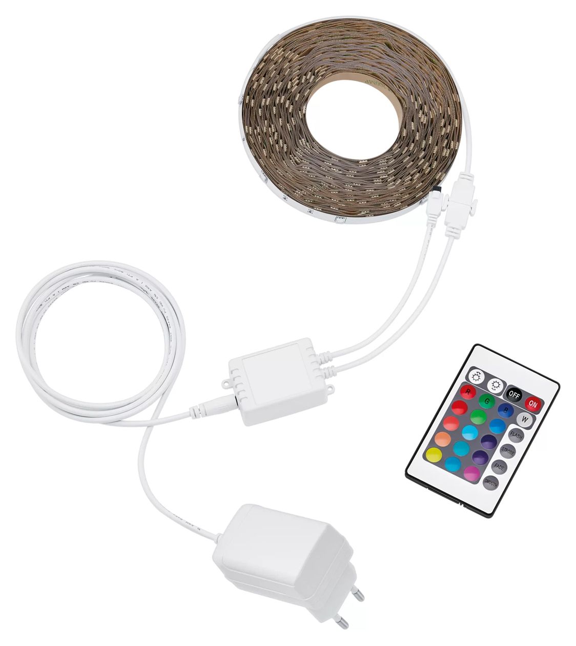 Light Strip 15m RGB LED Universalstreifenleuchte 15 mm Multi AC 