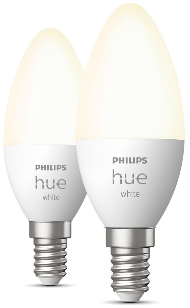 Hue White Kerze – Smarte Lampe E14 (Doppelpack) 
