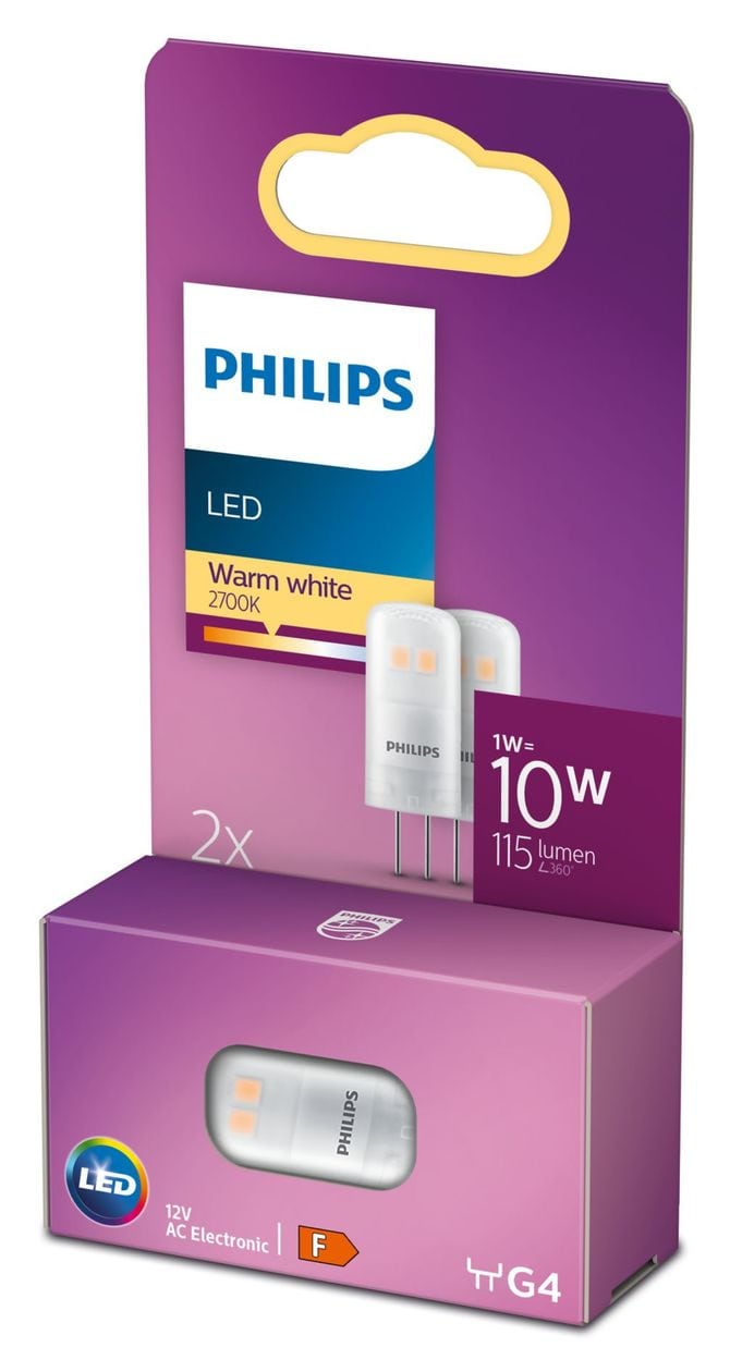 PL76787 LED Lampe Stiftsockel G4 EEK: F 115 lm Warmweiß (2700K) entspricht 10 W 