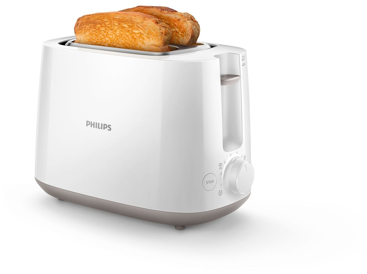 HD2581/00 Daily Collection Toaster 830 W 2 Scheibe(n) 8 Stufen (Weiß) 