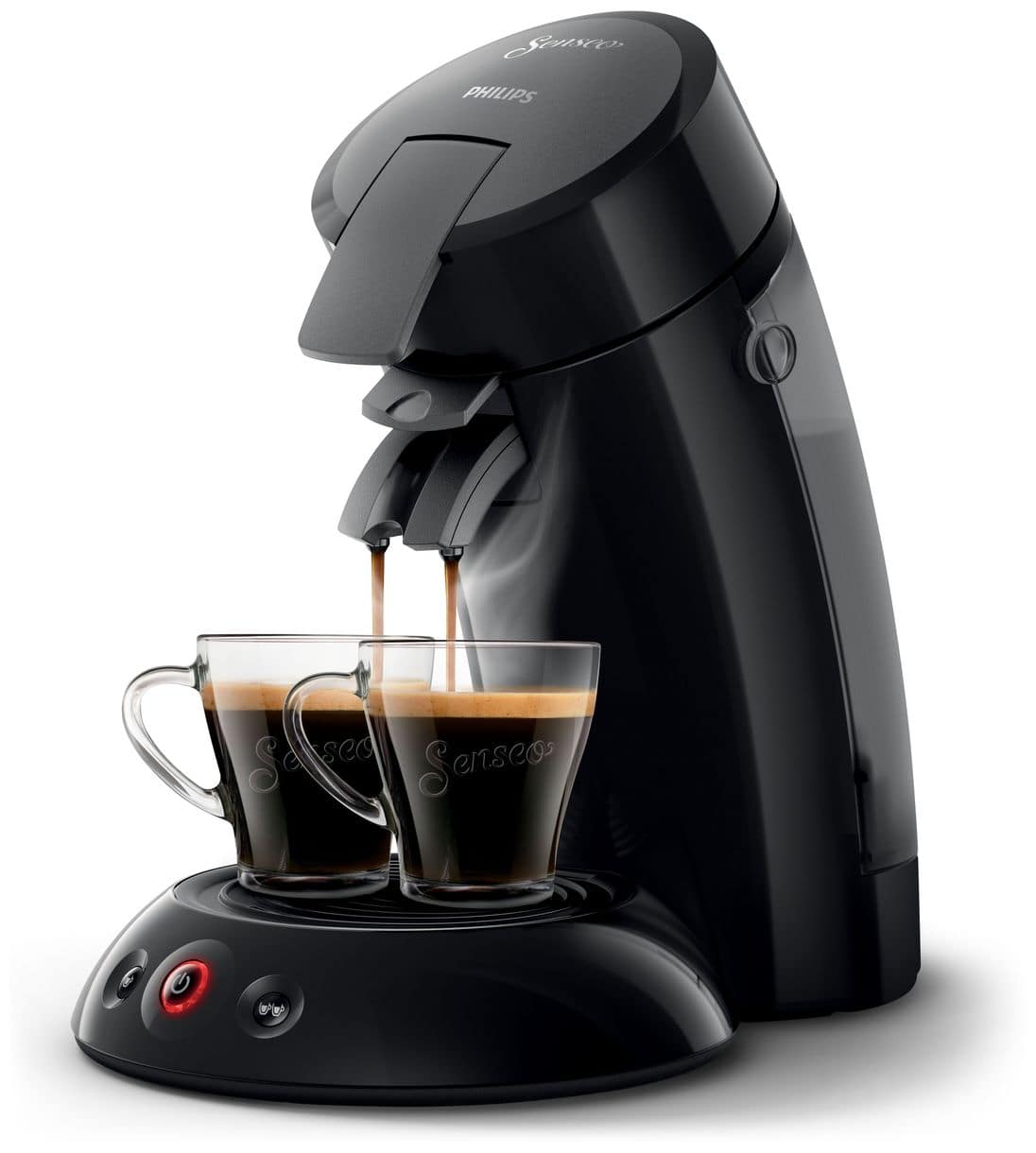 HD6553/65 Senseo Original mit Milchaufschäumer Kaffeepad Maschine (Schwarz) 