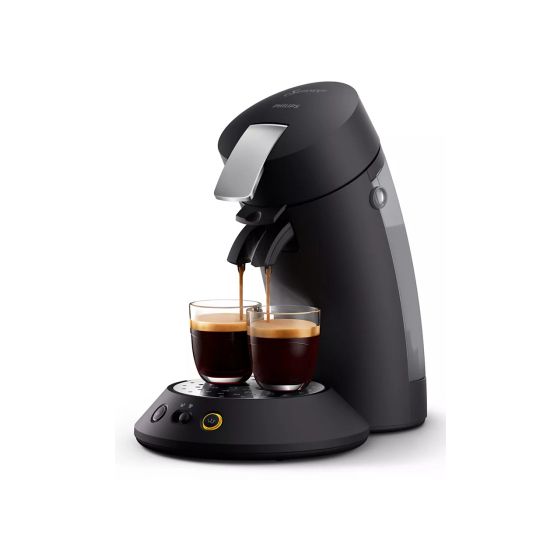 CSA220/60 Senseo Original Plus Premium Kaffeepad Maschine  (Schwarz, Silber) 