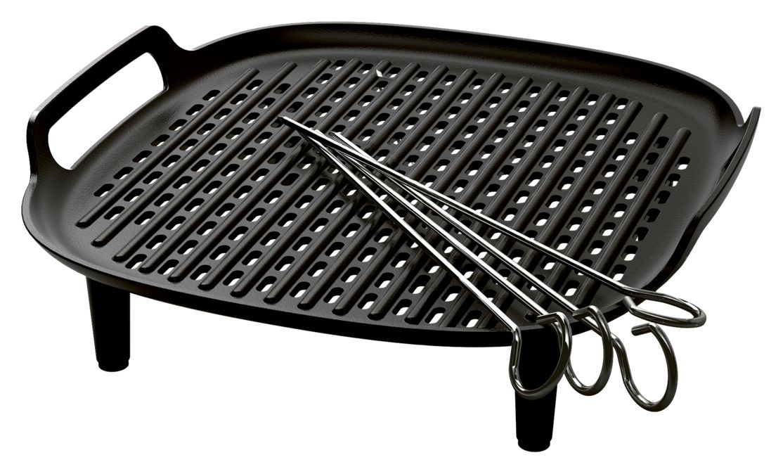 HD9926/00  Grillboden & -Spieße für Airfryer 3,2 und 4,2 Liter 