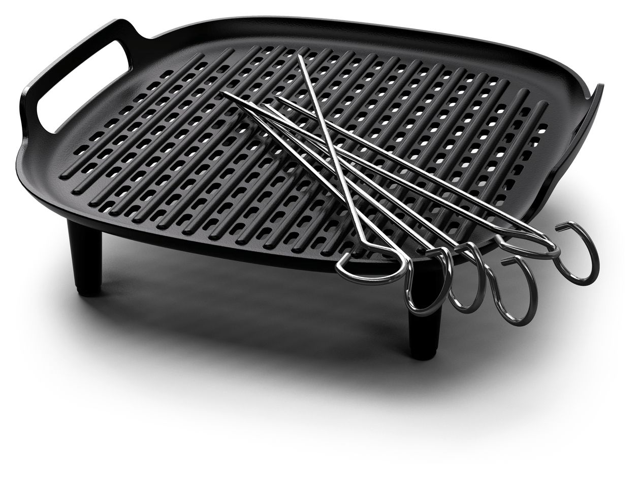 HD9959/00 Grillset XXL Grillboden &-Spieße für HD9285, HD963X, HD965X, HD975X, HD976X, HD986X, HD987X 