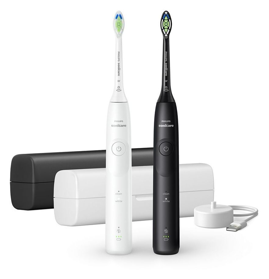 HX7119/02 Sonicare 5500 Wiederaufladbare Schall-Zahnbürste für Erwachsene 504 h  (Schwarz, Weiß) 