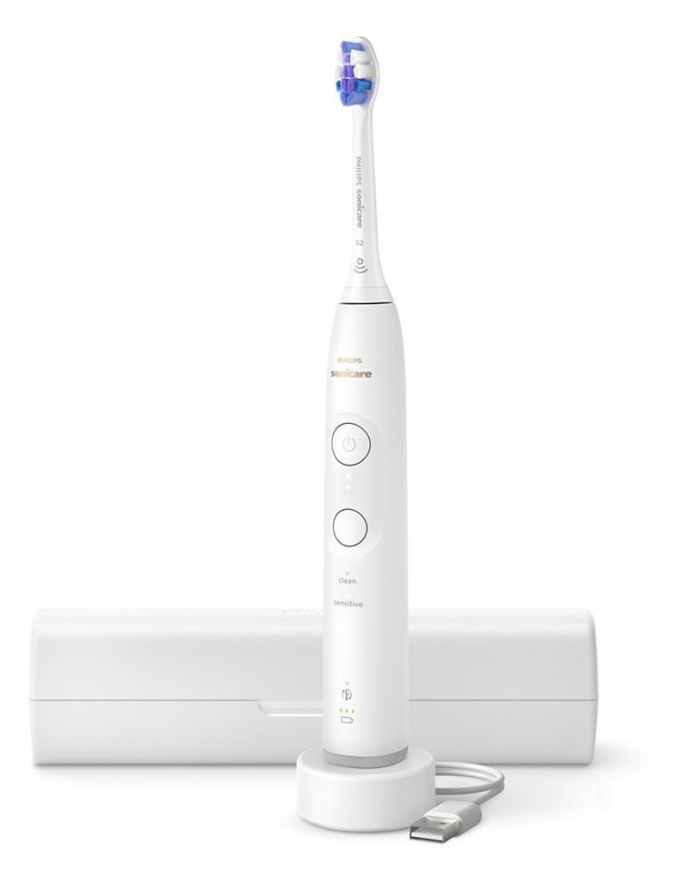 HX7400/06 Sonicare 6100 Wiederaufladbare Schall-Zahnbürste für Erwachsene 504 h  (Weiß) 