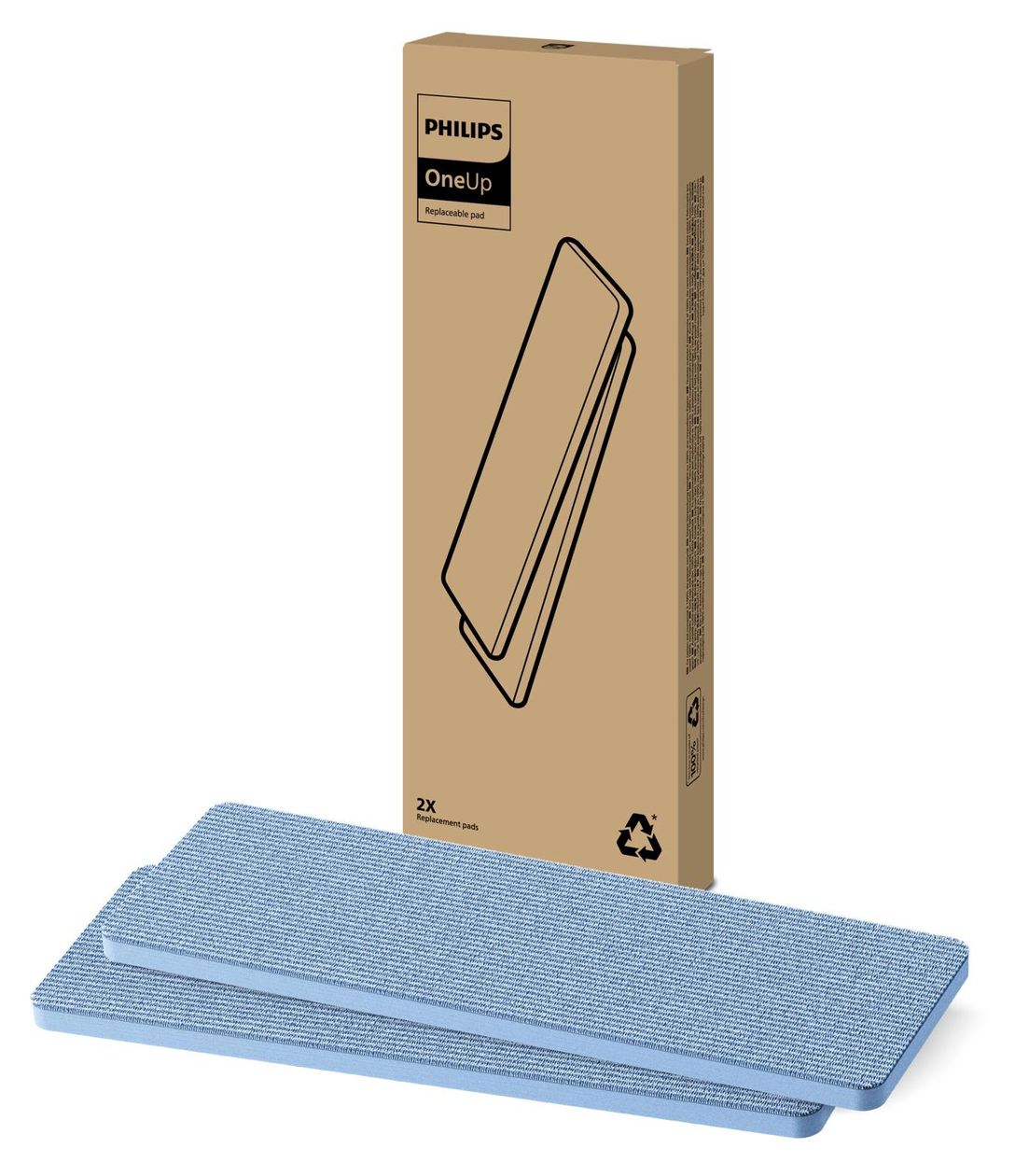 Philips OneUp Ersatzpad - Doppelpack 