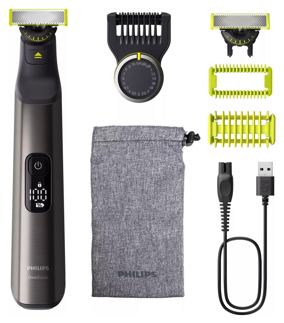 QP6552/15 Face + Body OneBlade Pro 360 Nass&Trocken Rasierer Lithium-Ion (Li-Ion) 120 min 