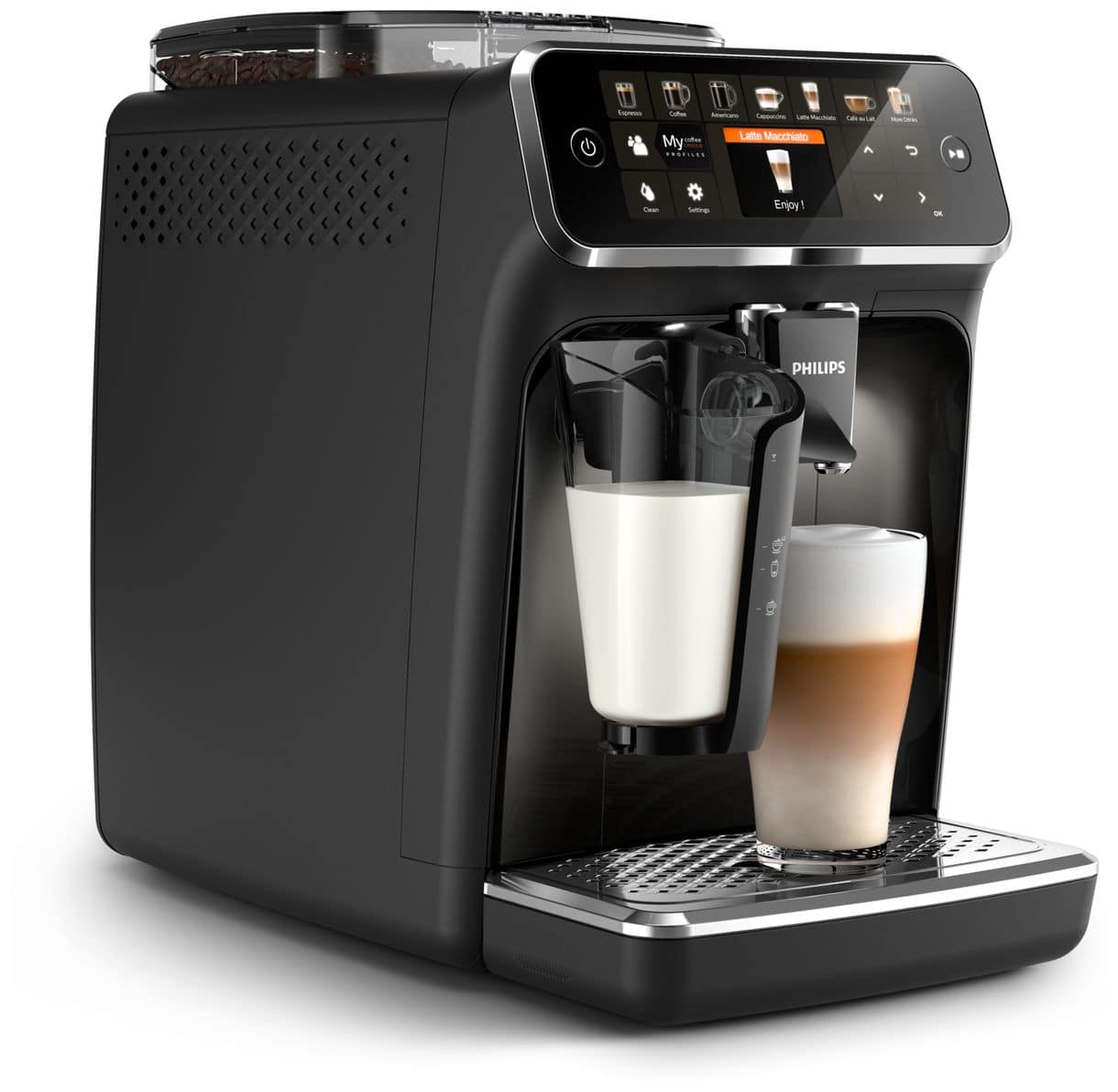Series 5400 EP5441/50 LatteGo Kaffeevollautomat 15 bar 1,8 l 275 g (Schwarz) 