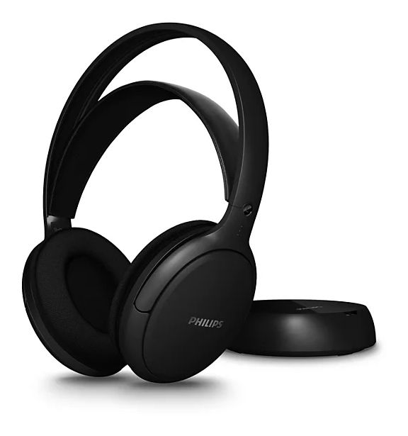 SHD6000BK/12 Over Ear Kopfhörer kabelgebunden&kabellos  (Schwarz) 
