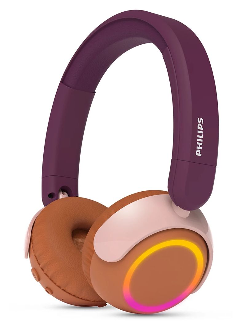 TAK4200MP/00 Ohraufliegender Bluetooth Kopfhörer kabellos 45 h Laufzeit (Orange, Violett, Rose) 