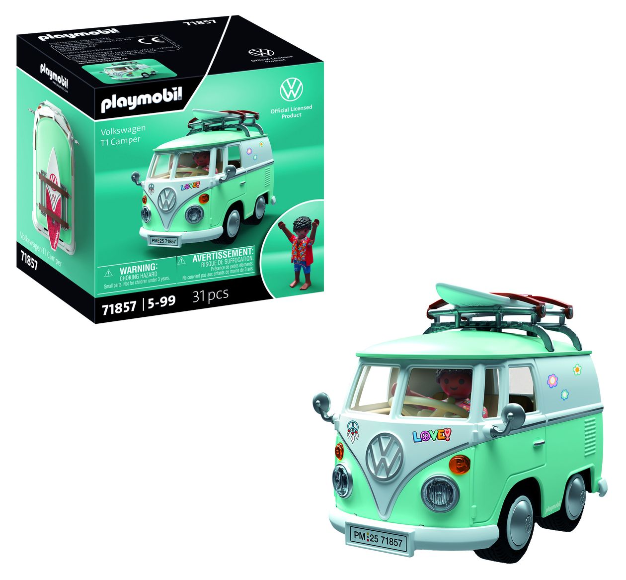 Collector Cars Volkswagen T1 Camper Spielset  (Mehrfarbig) 