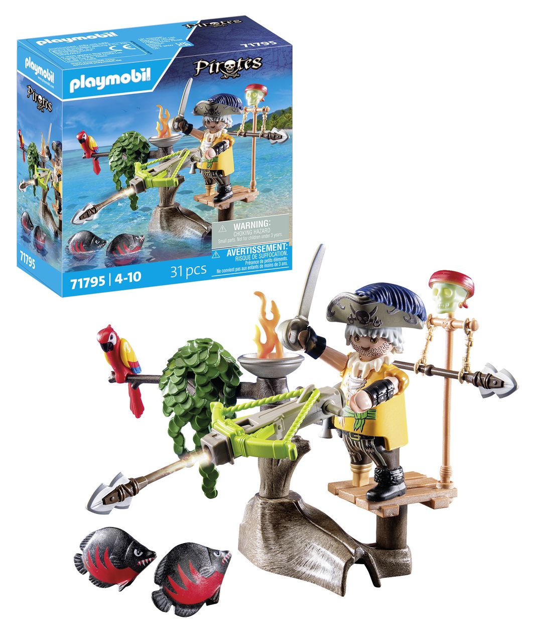 Pirates Pirat mit Balliste Spielset 31 Teile  (Mehrfarbig) 