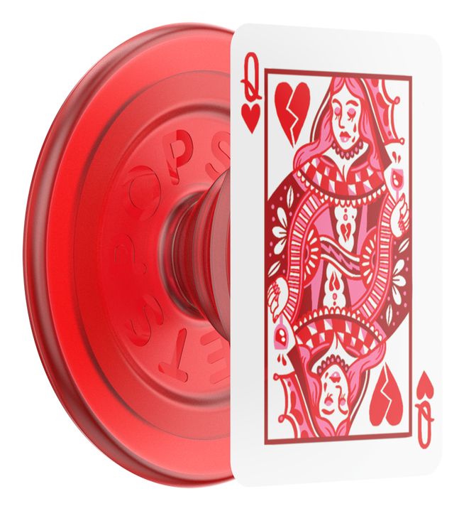 PopGrip Heartbreaker Queen Fingerring  (Rot, Weiß) 