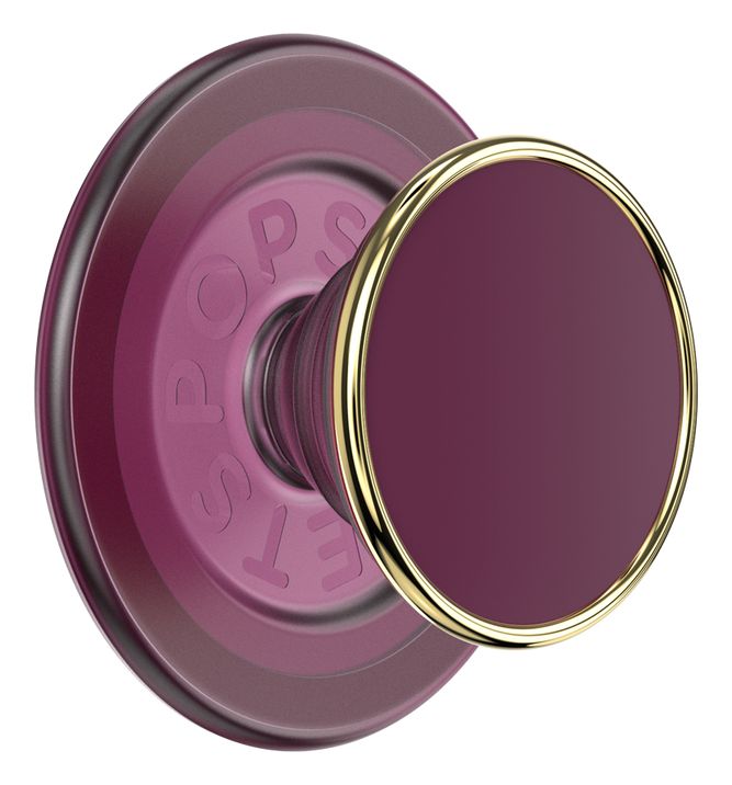PopGrip MagSafe Luxe Red Wine Ename Fingerring für Apple iPhone 12+  (Gold, Violett) 