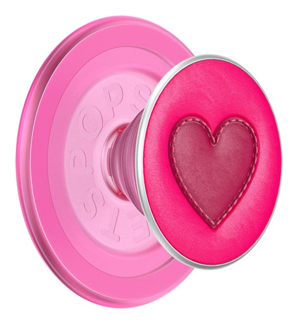PopGrip MagSafe Stitched Sweet Heart Fingerring  (Pink) 