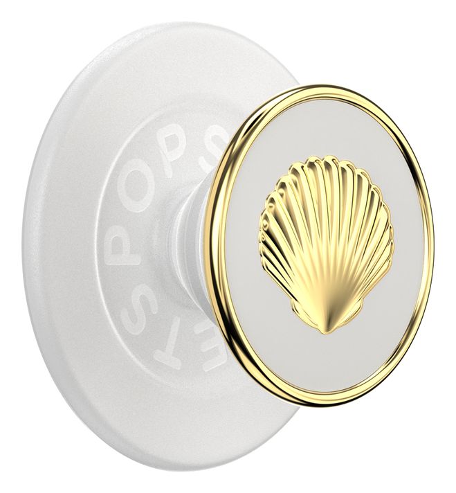 PopGrip MagSafe Venus White Enamel Fingerring für Apple iPhone 12+  (Gold, Weiß) 